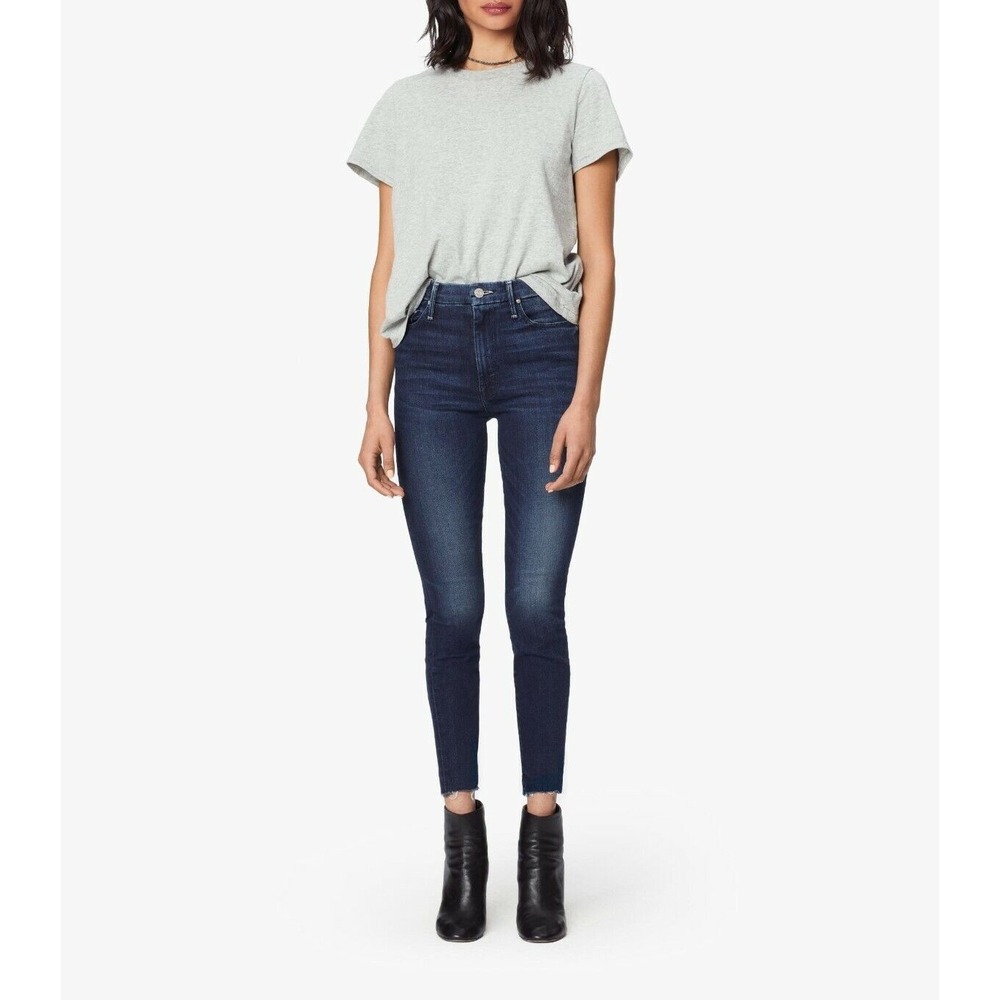Mother Denim High Waist Looker Ankle Fray Skinny Tongue In Chic NWT 24, 26 $228 - Picture 5 of 16